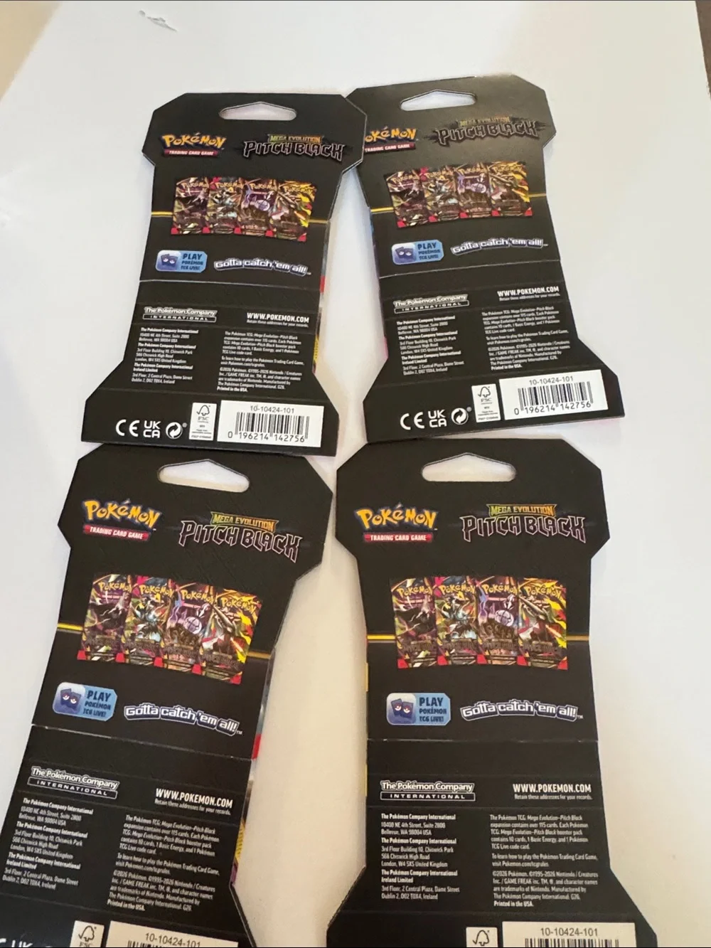 Brand  New !!Pokémon TCG Pitch Black Booster Packs - Multi Color